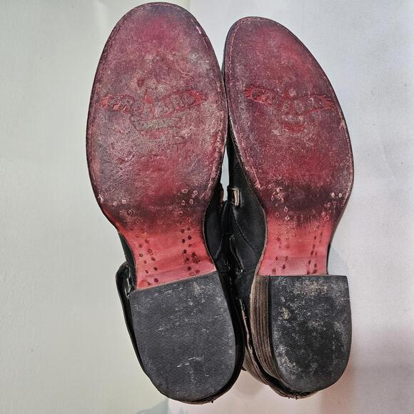 Freebird Women's Riley Leather Mid Calf High Boots Size 10 Strappy Biker Cowgirl - Picture 6 of 16